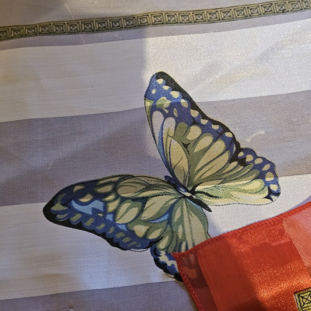 Butterfly Print Scarf - Picture 2 of 2